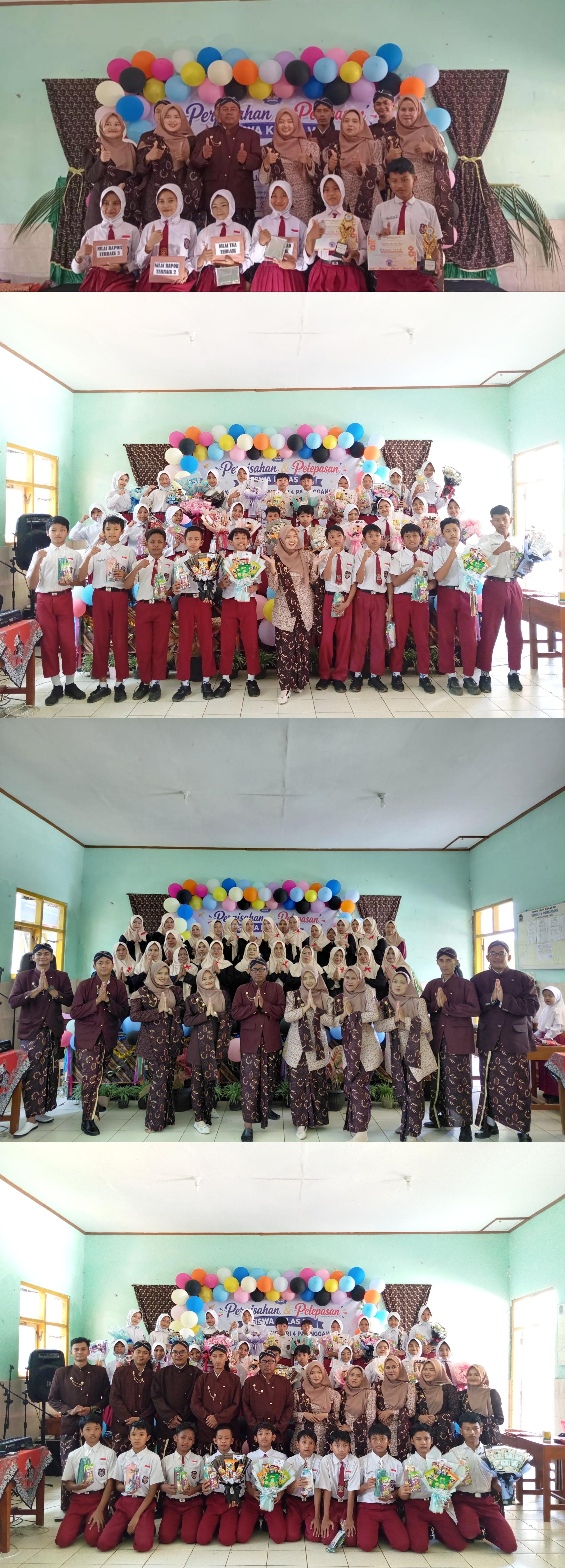 Perpisahan kelas 6 Sekolah Dasar Negeri 4 Pasinggangan Kecamatan Banyumas Kabupaten Banyumas